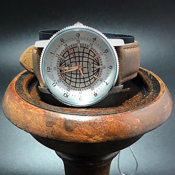 August Steiner Men's Leather Watch - Picture 3 of 8